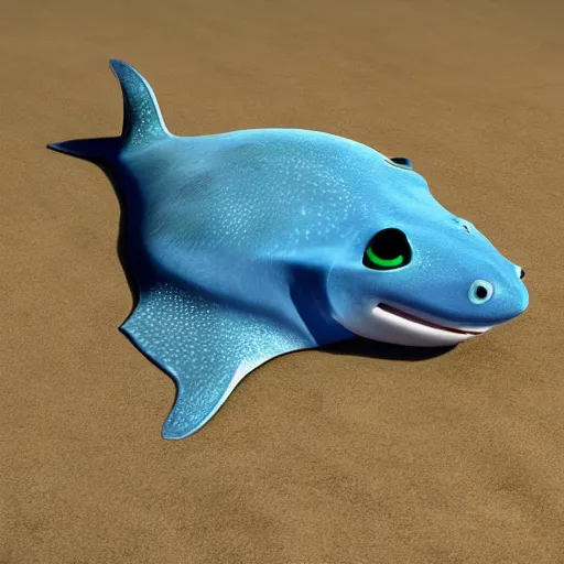 Image similar to stingray headshot pixar