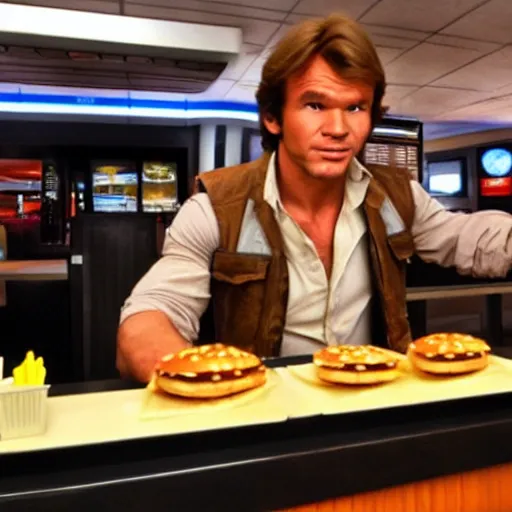 Image similar to Han solo at McDonalds, HDR