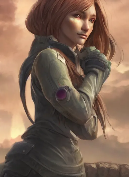 Image similar to detailed still of holo from spice and wolf in fallout, wolfgirl, detailed realistic face, digital art, by charlie bowater, by magali villeneuve, gorgeous lighting, unreal engine, movie composition