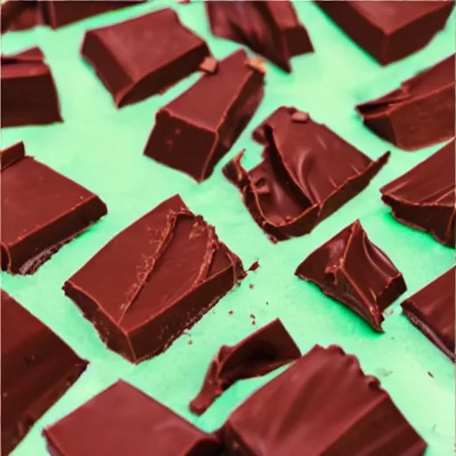 Image similar to chocolate mint fudge taffy