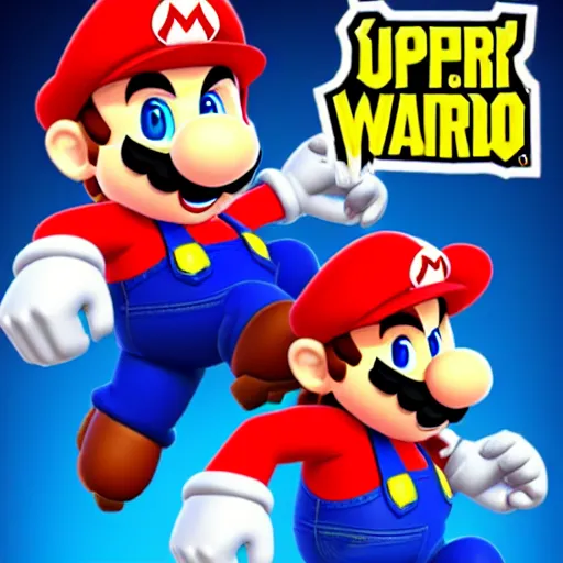 Image similar to super mario in the style of overwatch