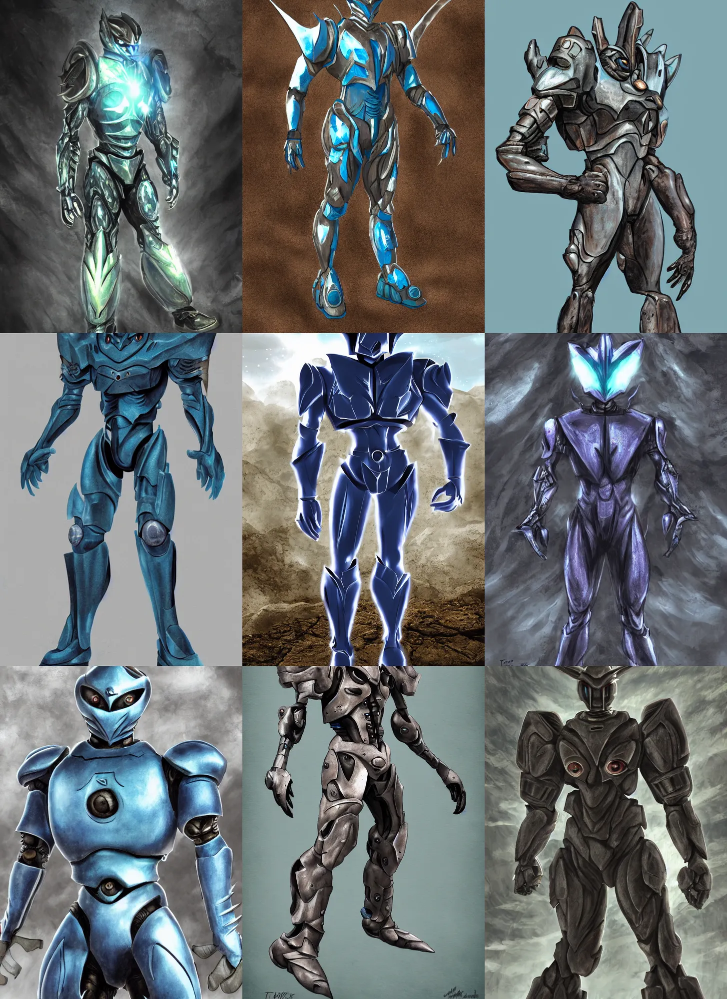 Prompt: character portrait of guyver 1 from guyver dark hero standing in a rock quarry, guyver dark hero, tokusatsu, digital painting, matte painting, concept art, rubber suit, guyver the biobooster armor, guyver out of control, full body, centered, daylight, cinematic camera, cinematic lighting