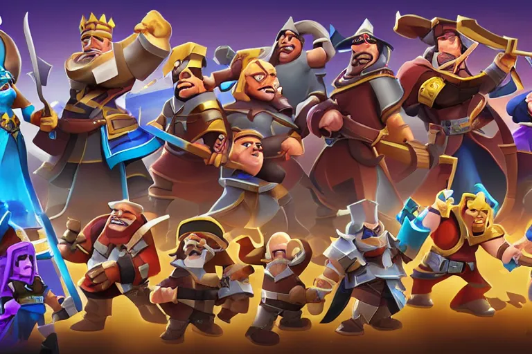 Image similar to new clash royal characters