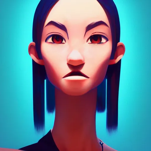 Image similar to face icon stylized minimalist mash, loftis, cory behance hd by jesper ejsing, by rhads, makoto shinkai and lois van baarle, ilya kuvshinov, rossdraws global illumination