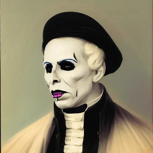 Prompt: portrait of Papa Emeritus III by Ivan Aivazovsky