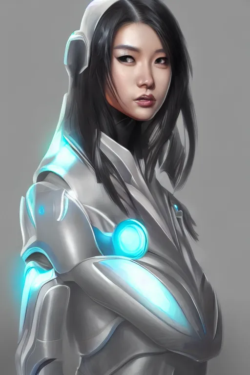 Prompt: Amanda Shen in a futuristic spacesut highly detailed digital painting artstation concept art by artgerm and greg rutkowsi