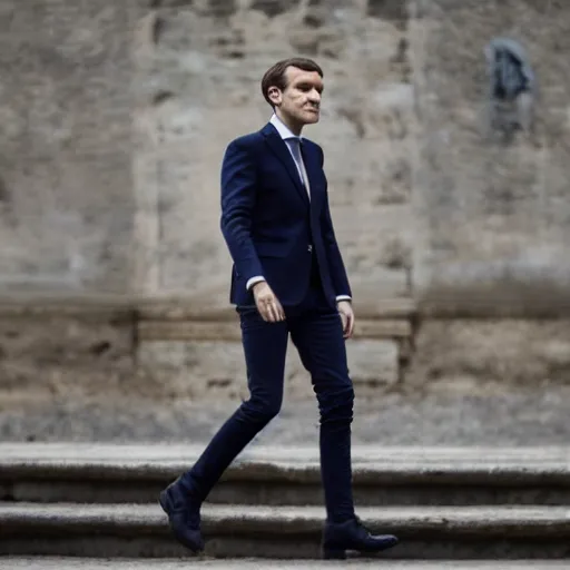 Prompt: the grandson Emmanuel Macron, 50mm photography, high quality, 4K