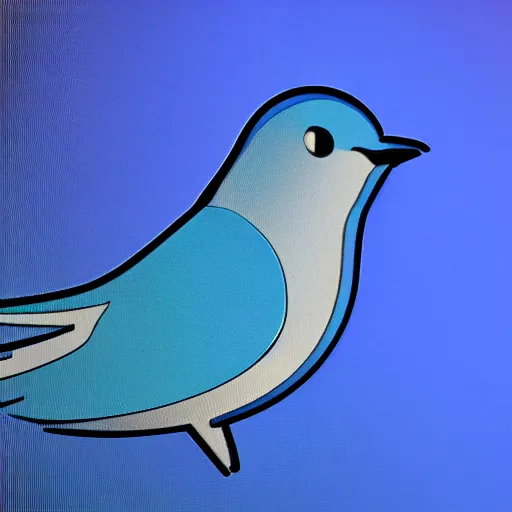Prompt: The Twitter blue bird sleek hyper realistic unity engine, intense HDR lighting blue Twitter bird logo in real life.
