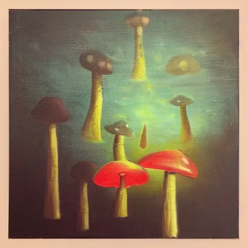 Prompt: “🍄 oil on panting”