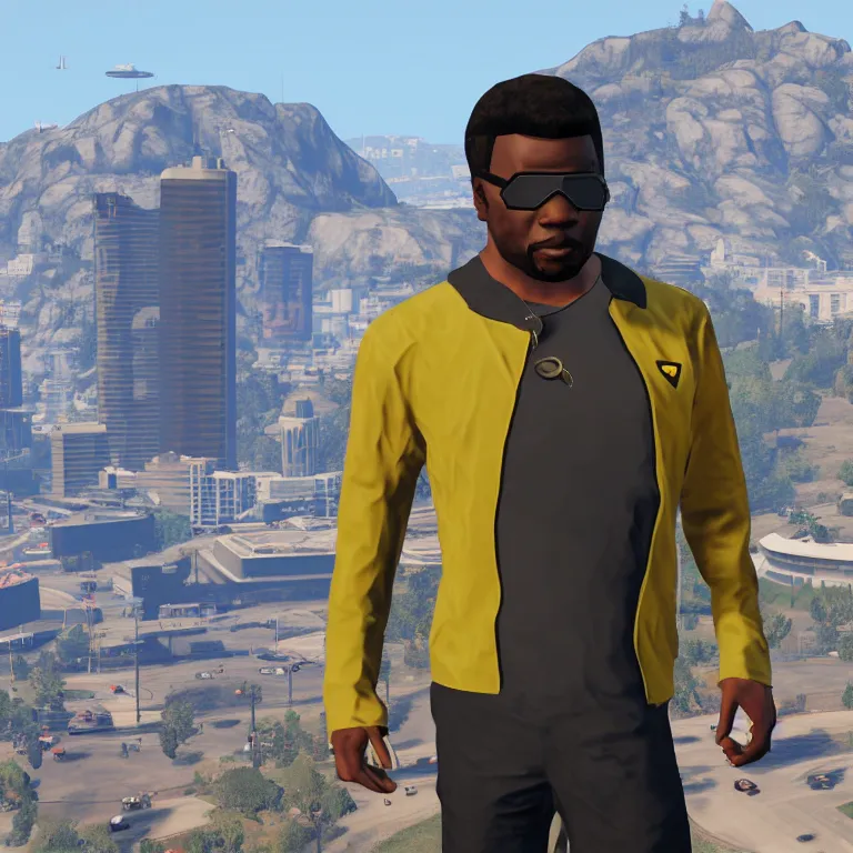 Prompt: geordi laforge gta v