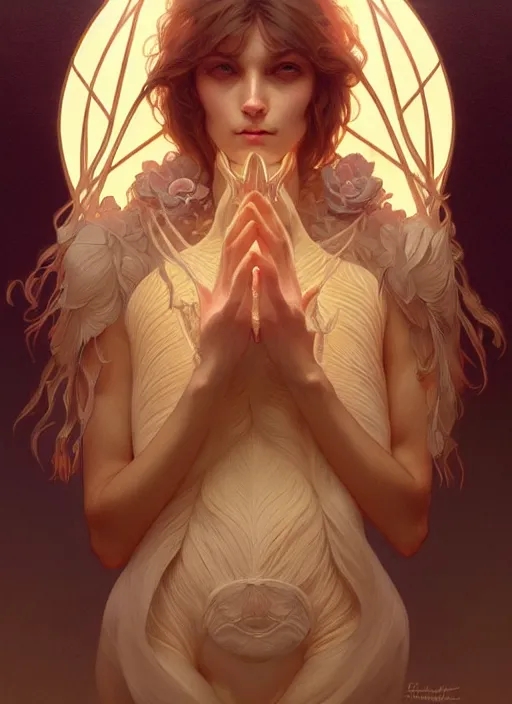 Image similar to symmetry!! portrait of animal, fantasy, soft lights!! intricate, whimsical, highly detailed, digital painting, artstation, concept art, smooth, sharp focus, illustration, art by artgerm and greg rutkowski and alphonse mucha