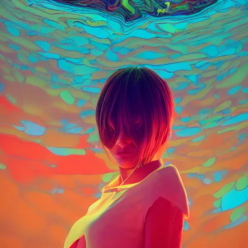 Image similar to psychedelic liquids, colorful, cinematic, by wlop, by ilyu kuvshinov, super detailed, unreal engine 5, octane render, 8 k, super realistic