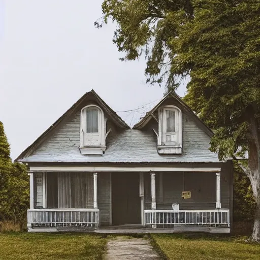 Prompt: a photo of a house so uninteresting and unremarkable, with nothing to make it unique, a truly normal house