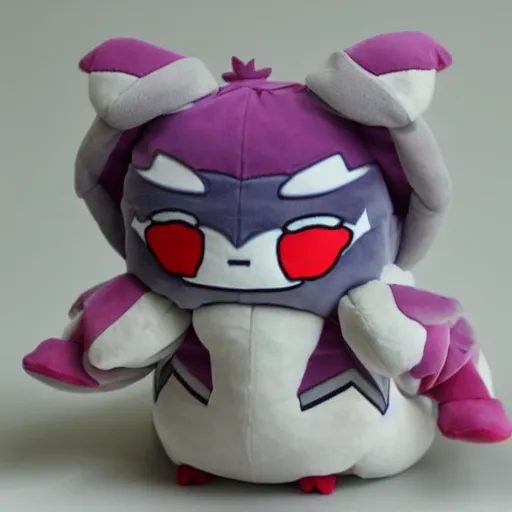 Image similar to cute fumo plush of the party tank who can take 9999HP of damage