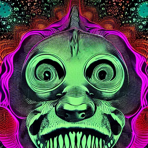 Image similar to ween, psychedelic