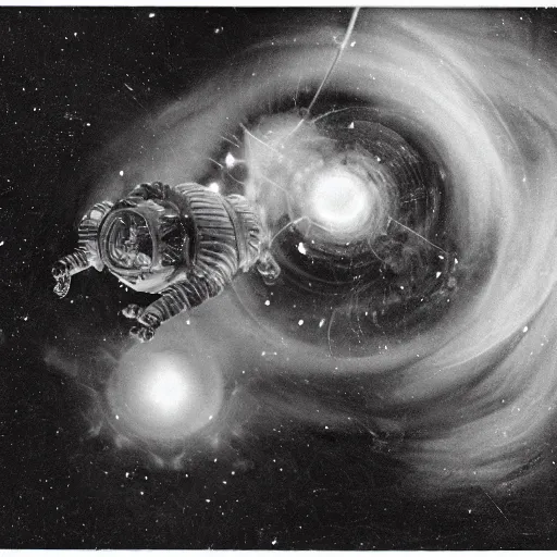 Image similar to a tardigrade accelerating to the speed of light. cosmic.. body horror. by gerald grom and ansel adams.