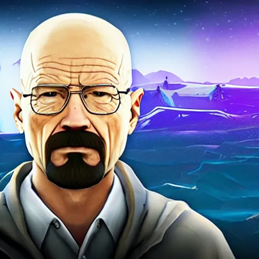 Image similar to walter white in fortnite