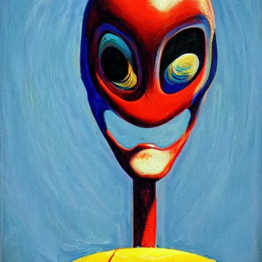 Image similar to alien by wayne thiebaud