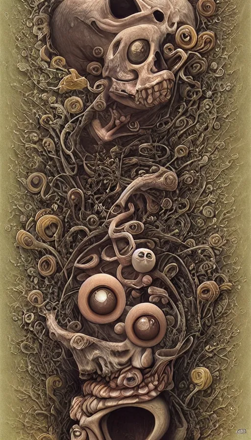 Image similar to life and death mixing together, by naoto hattori