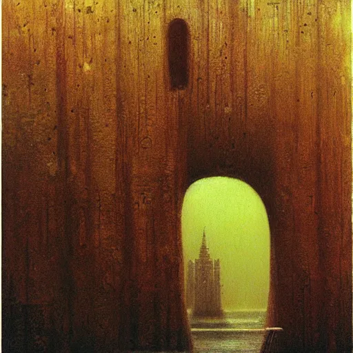 Image similar to the lost city by beksinski