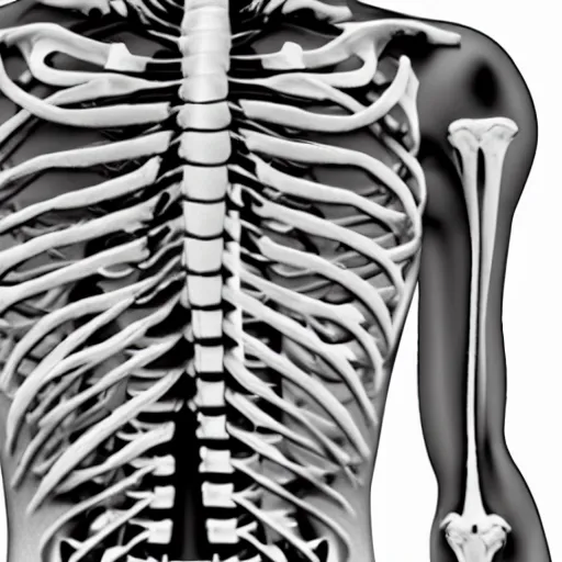 Image similar to a skeleton at the chiropractor