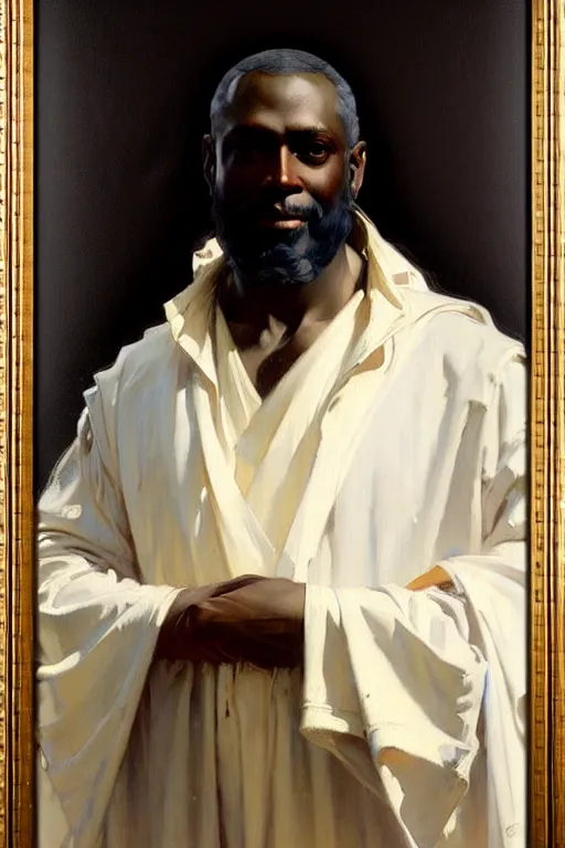 Image similar to leyendecker and solomon joseph solomon and richard schmid and jeremy lipking victorian loose genre loose painting full length portrait painting of jesus