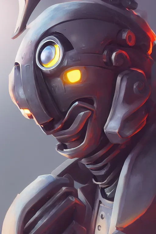 Image similar to epic mask helmet robot ninja portrait stylized as fornite style game design fanart by concept artist gervasio canda, behance hd by jesper ejsing, by rhads, makoto shinkai and lois van baarle, ilya kuvshinov, rossdraws global illumination radiating a glowing aura global illumination ray tracing hdr render in unreal engine 5