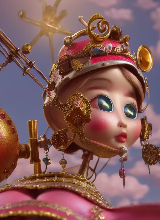 Image similar to highly detailed closeup, profile portrait of tin toy fairytale princess bikini, unreal engine, nicoletta ceccoli, mark ryden, earl norem, lostfish, global illumination, detailed and intricate environment