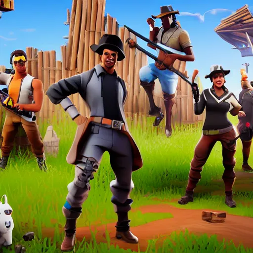Prompt: a gaucho on fortnite