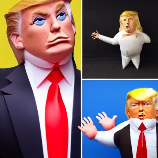 Image similar to donald trump as an inflatable doll!