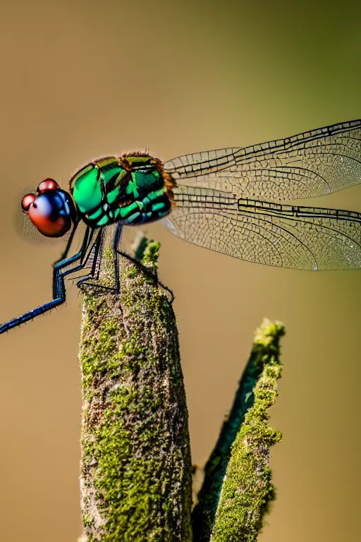 Image similar to a macro photograph of a dragonfly by adam gor, 8 k