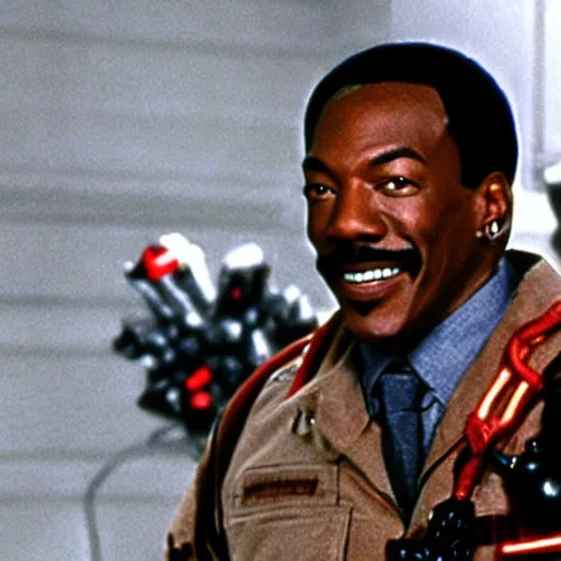 Image similar to Eddie Murphy as a Ghostbusters