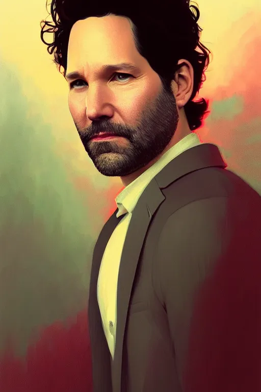 Image similar to a portrait of paul rudd, fantasy, sharp focus, intricate, elegant, digital painting, artstation, matte, highly detailed, concept art, illustration, ambient lighting, art by ilya kuvshinov, artgerm, alphonse mucha, and greg rutkowski