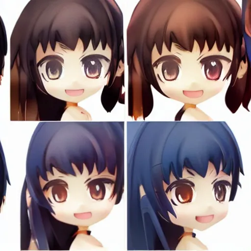 Prompt: beautiful water color concept art of face detailing cute nendoroid girl in the style of idol master, toon rendering, close-up, flat, lacking in three-dimensionality, flat tone