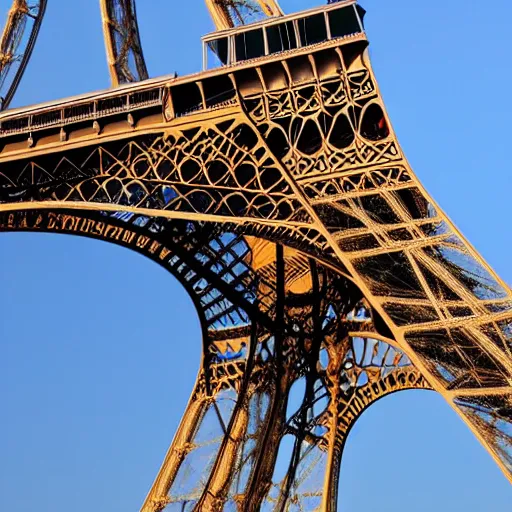 Prompt: Jesus crucified on the Eiffel Tower