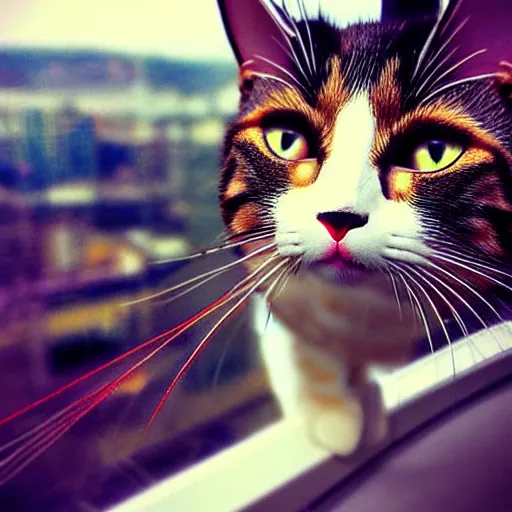 Image similar to !!!! cat!!!!, ( ferris wheel ), feline, award winning photo