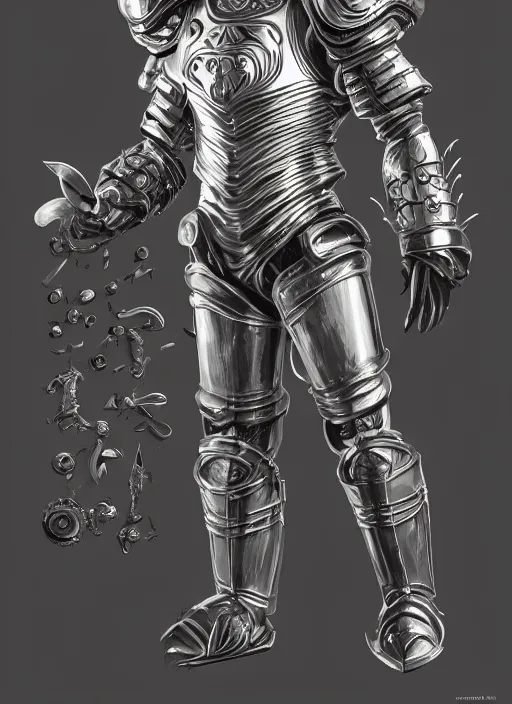 Prompt: powerful male tin man, matthew mcconaughe as tinman, full body character concept, covered in full metal armor, plating, art nouveau, super powers, fantasy, intricate, elegant, highly detailed, digital painting, artstation, concept art, shining, sharp focus, illustration, art by stanley lau