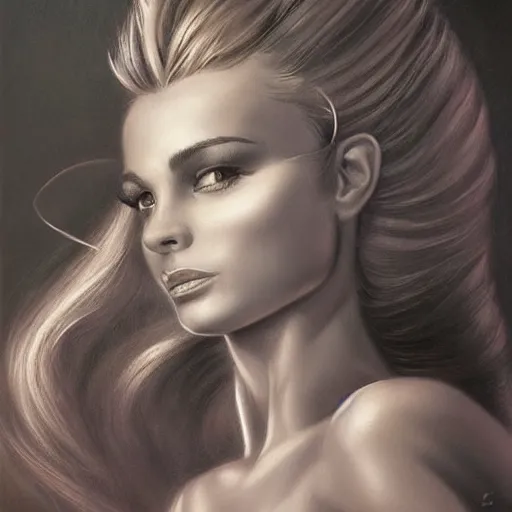 Image similar to pencil art, detailed portrait of tinker bell, intricate, hyper detailed, realistic, oil painting, by julie bell, frank frazetta, cinematic lighting