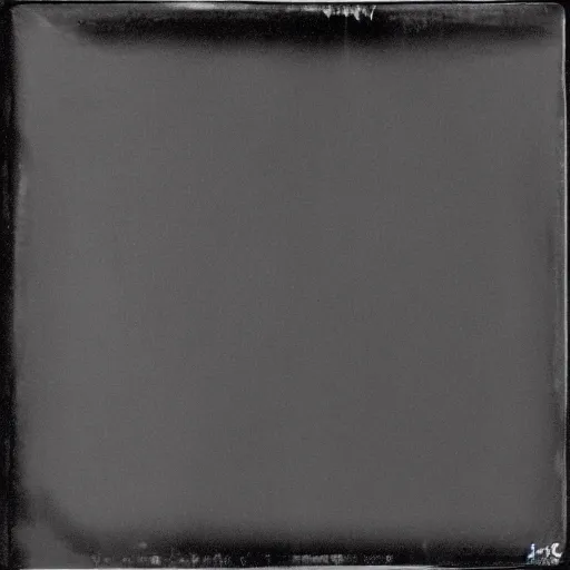 Prompt: filled square of the blackest black ink, solid color, full frame, 8 k scan, no border