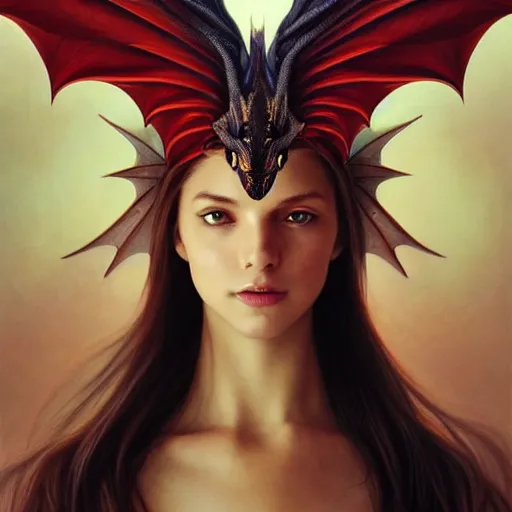 Image similar to Perfectly-centered portrait-photograph of a Winged Dragon, lifelike, super highly detailed, professional digital painting, artstation, concept art, smooth, sharp focus, extreme illustration, Unreal Engine 5, Photorealism, HD quality, 8k resolution, cinema 4d, 3D, beautiful, cinematic, art by artgerm and greg rutkowski and alphonse mucha and loish and WLOP