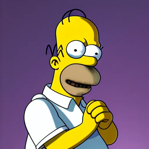 Prompt: Homer Simpson as a real Person, 4k, High quality, portrait, detailed
