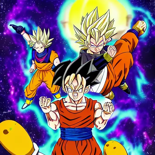 Image similar to cailloux in the style of dragonball z