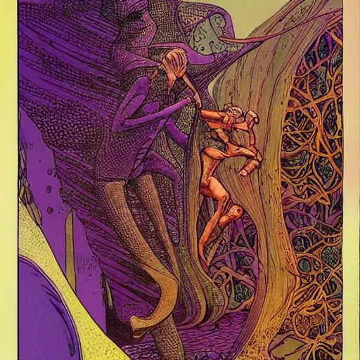 Prompt: Art by Moebius