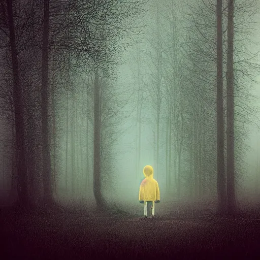 Image similar to young ghost boy, by mikko lagerstedt, by chris friel