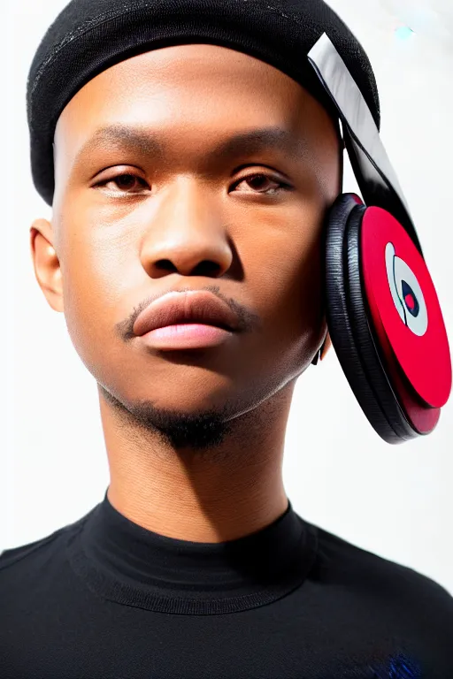 Image similar to full - length portrait of beats x - man, fashion color studio lighting, 3 5 mm, close - up