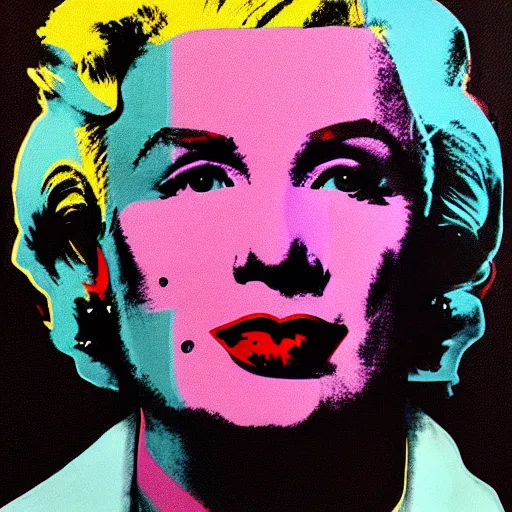 Prompt: Andy Warhol Eckart Tolle