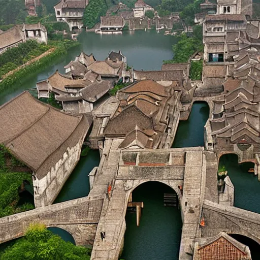 Image similar to wuzhen of china by martin rico y ortega