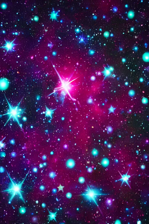 Image similar to beautiful digital HD glossy outside bokeh made of stars cosmic background