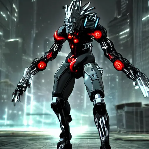 Image similar to cyborg from metal gear rising : revengeance