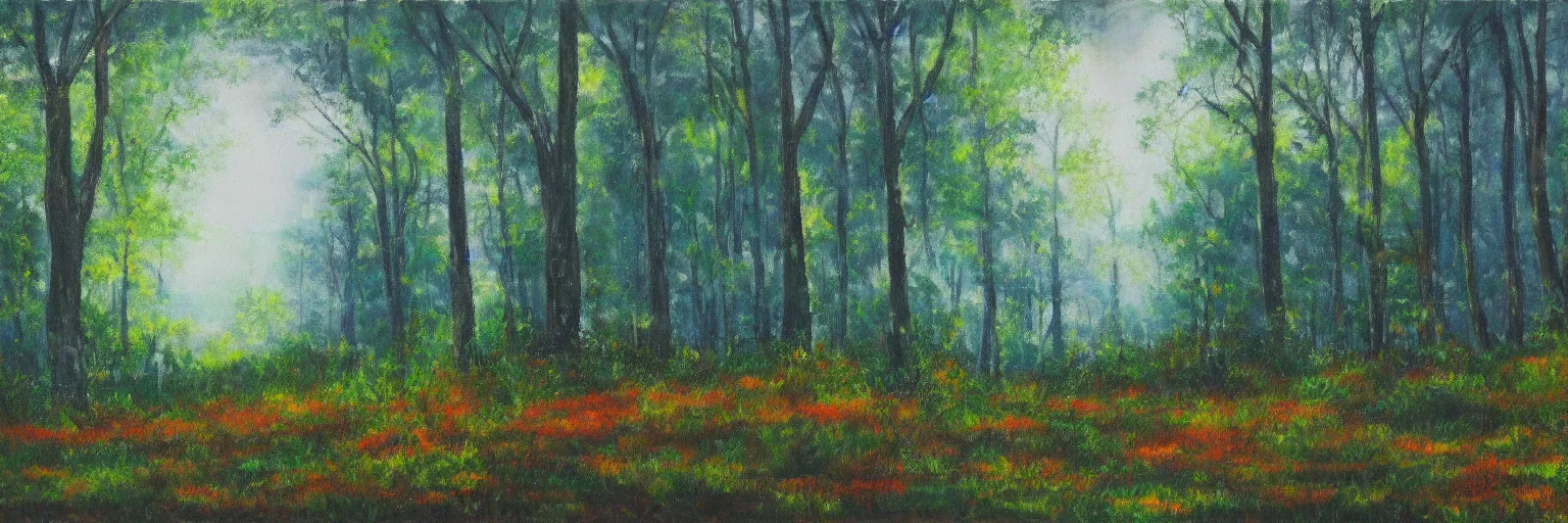 a clearing in a forest painted by Bob Ross | Stable Diffusion | OpenArt